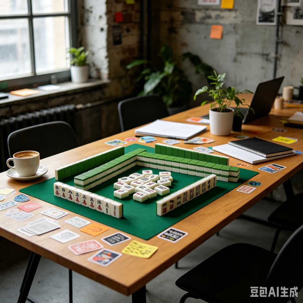 gradient color mahjong tiles