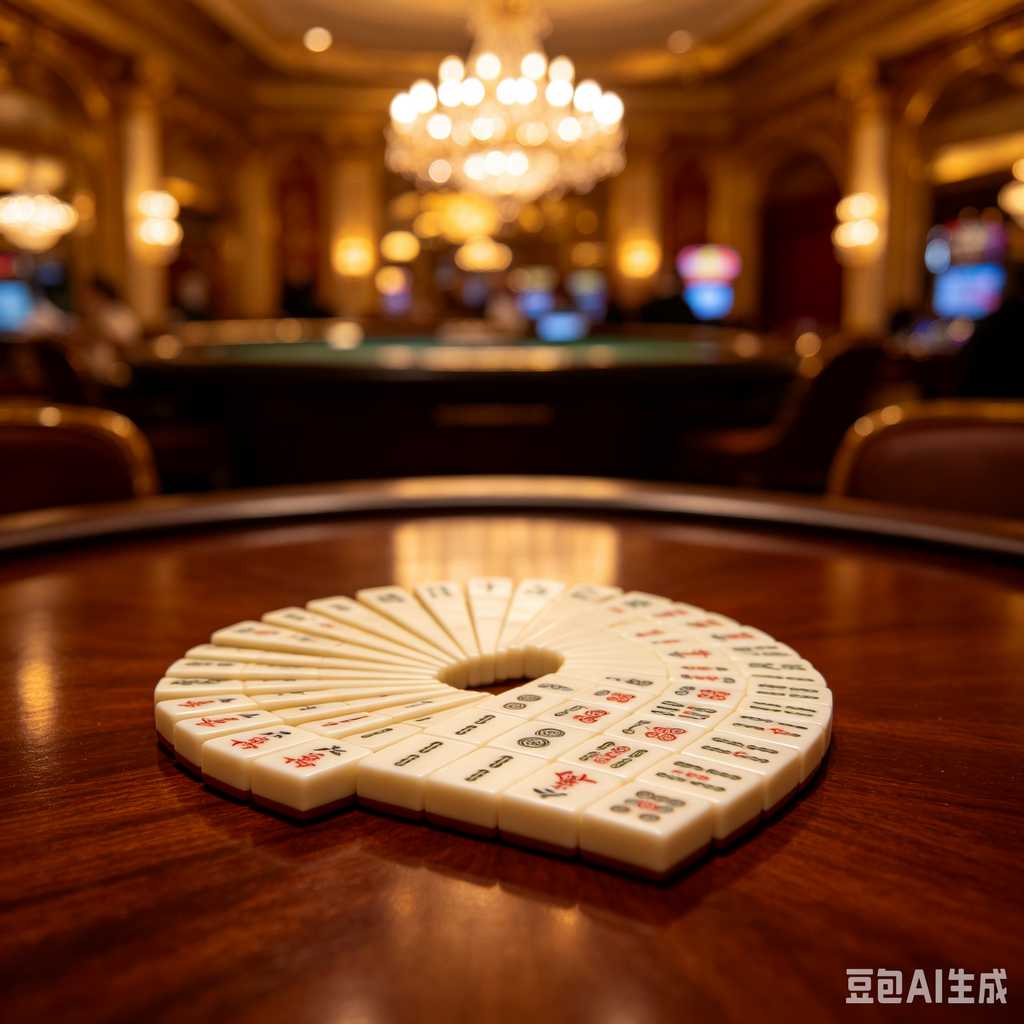 printed logo mahjong set